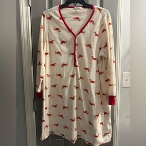 Women’s Charter club intimates fleece waffle knit sleepshirt NWOT Size 1X